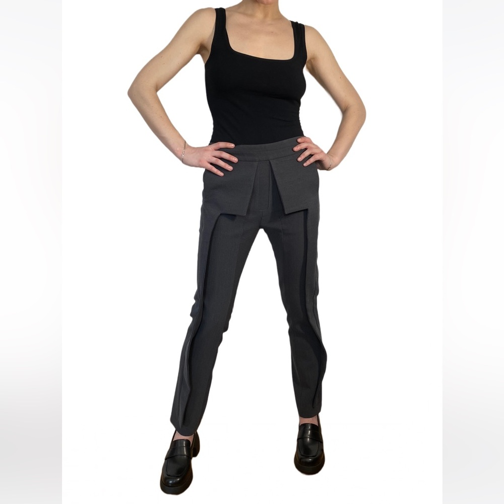 💀Rad Hourani Gray Panel Pants - Unisex 💀